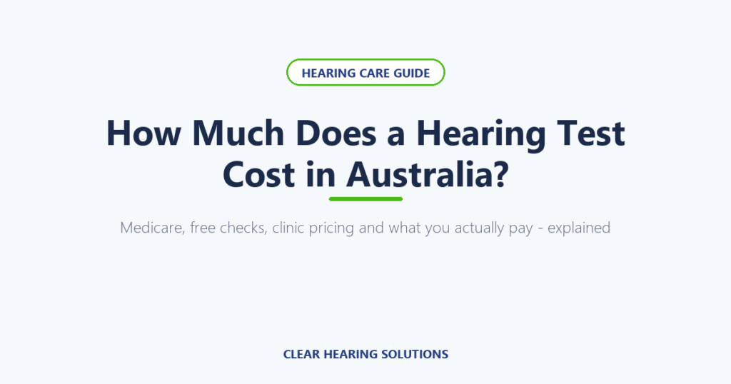 Audiologist conducting a hearing test at Clear Hearing Solutions clinic