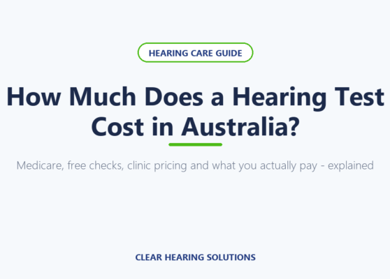 Audiologist conducting a hearing test at Clear Hearing Solutions clinic
